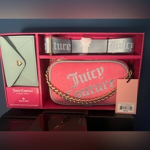 Juicy Couture Pink and Turquoise Crossbody Bag (NWT)